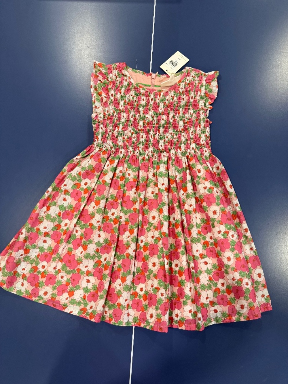 NWT Size 5-6 Mini Boden Smocked Woven Dress